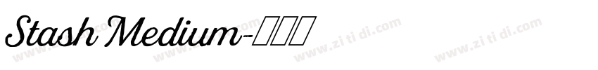 Stash Medium字体转换